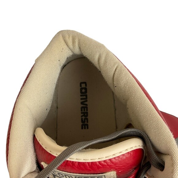 Converse Cons Men’s 10.5 Red Gray White High Top Sneakers Vintage Authenticated - Picture 11 of 11